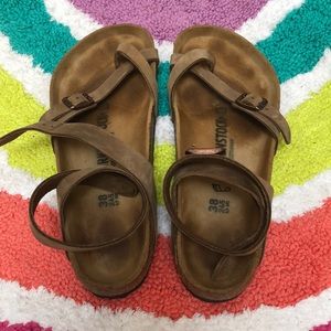 Birkenstock Yara sandal tobacco oiled leather